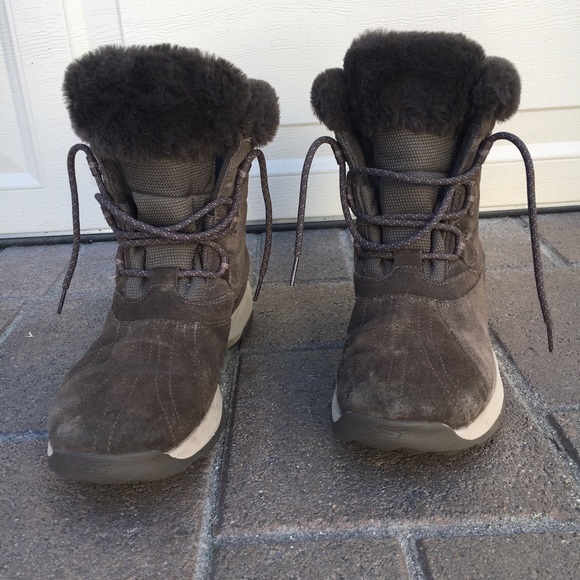 fur lined hiking boots